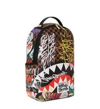 Carica l&#39;immagine nel visualizzatore di Gallery, Zaino Tagled Tap Sharks In Paris Marrone Sprayground
