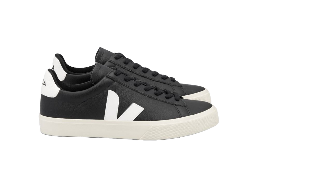 CAMPO LEATHER BLACK WHITE VEJA