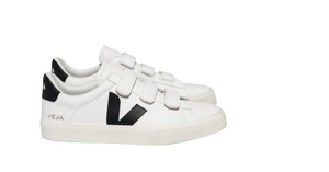 RECIFE LEATHER WHITE BLACK VEJA