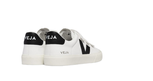 RECIFE LEATHER WHITE BLACK VEJA