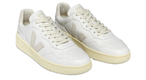 V-90 LEATHER WHITE NATURAL VEJA