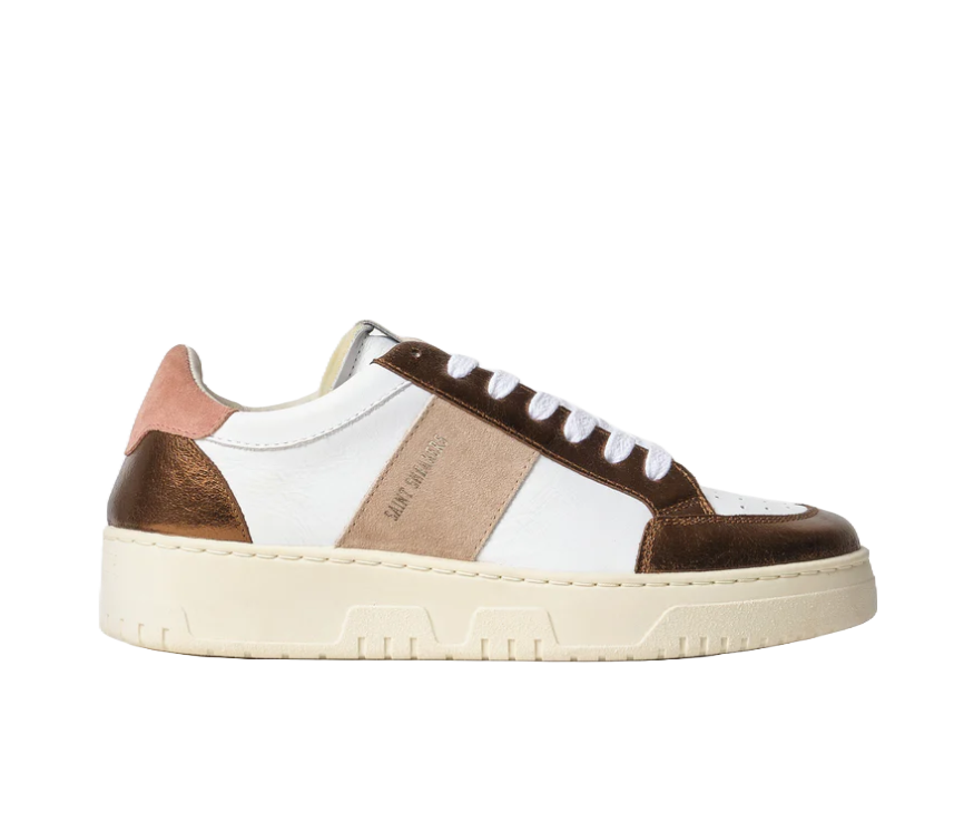 Sail W Bianco/Bronzo/Rosa Saint Sneakers