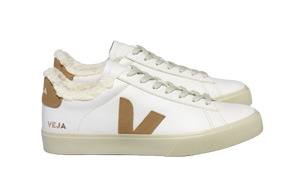 CAMPO FURED LEATHER WHITE DESERT VEJA