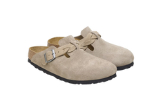 Carica l&#39;immagine nel visualizzatore di Gallery, Birkenstock Boston Braided Pelle scamosciata - Taupe Uomo
